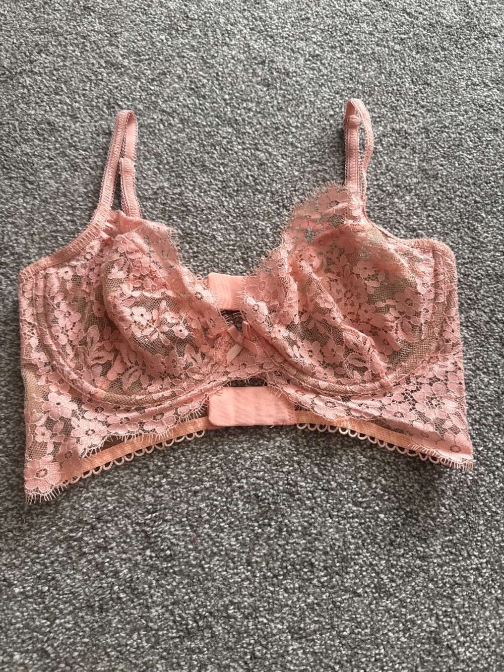 For love and lemons peach bra, size small DD